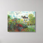 Claude Monet - Der argentinische Künstlergarten Leinwanddruck<br><div class="desc">The Artist's Garden in Argenteuil / A Corner of the Garden with Dahlias - Claude Monet,  Oil on Leinwand,  1873</div>