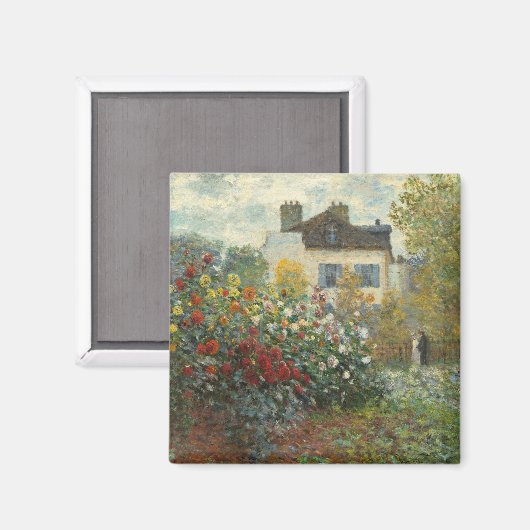Claude Monet | Der argentinische Künstlergarten Magnet (Vorderseite/Rückseite)