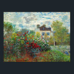 Claude Monet - Der argentinische Künstlergarten Poster<br><div class="desc">The Artist's Garden in Argenteuil / A Corner of the Garden with Dahlias - Claude Monet,  Oil on Leinwand,  1873</div>