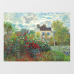 Claude Monet - Der argentinische Künstlergarten Wandaufkleber<br><div class="desc">The Artist's Garden in Argenteuil / A Corner of the Garden with Dahlias - Claude Monet,  Oil on Leinwand,  1873</div>