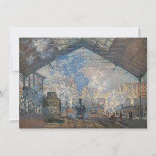 Claude Monet - Der Bahnhof Saint-Lazare Dankeskarte