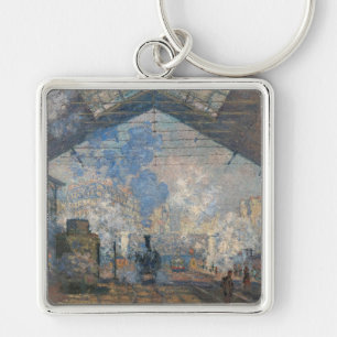 Claude Monet - Der Bahnhof Saint-Lazare Schlüsselanhänger