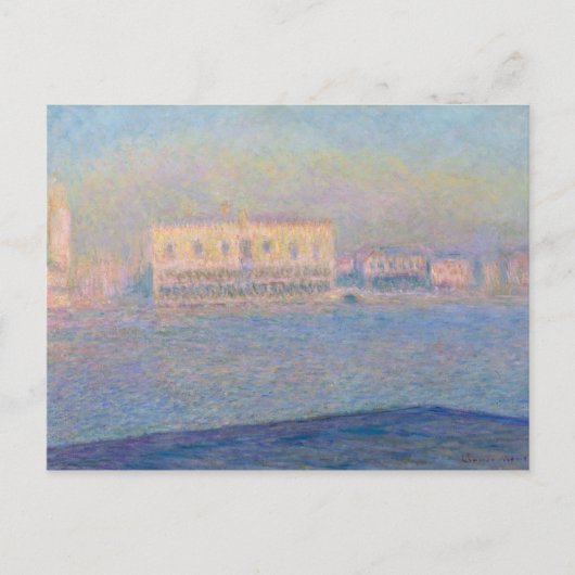 Claude Monet | Der Dogenpalast aus San Gio Postkarte (Vorderseite)