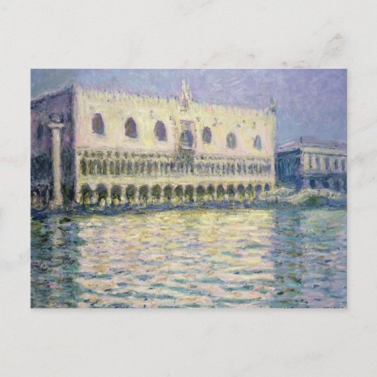 Claude Monet | Der Ducal Palace, Venedig, 1908 Postkarte (Vorderseite)