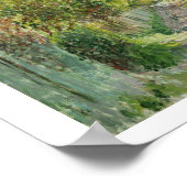 Claude Monet | Der Flussufer von Gennevilliers Poster (Ecke)