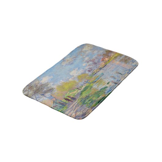 Claude Monet - Der Frühling der Seine Badematte (Schrägansicht)