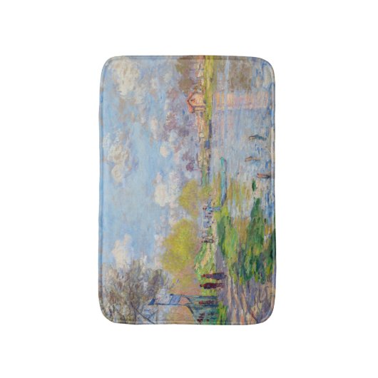 Claude Monet - Der Frühling der Seine Badematte (Vorderseite Vertikal)