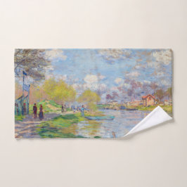Claude Monet - Der Frühling der Seine Badhandtuch Set