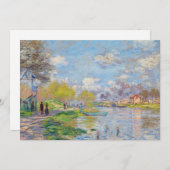 Claude Monet - Der Frühling der Seine Dankeskarte (Vorne/Hinten)