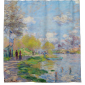 Claude Monet - Der Frühling der Seine Duschvorhang (Vorderseite)