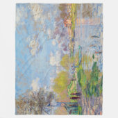 Claude Monet - Der Frühling der Seine Fleecedecke (Vorderseite)