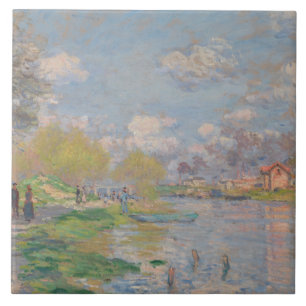 Claude Monet - Der Frühling der Seine Fliese