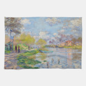 Claude Monet - Der Frühling der Seine Geschirrtuch (Horizontal)