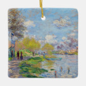 Claude Monet - Der Frühling der Seine Keramikornament (Vorderseite)