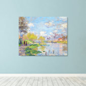 Claude Monet - Der Frühling der Seine Leinwanddruck (Insitu (Holzboden))