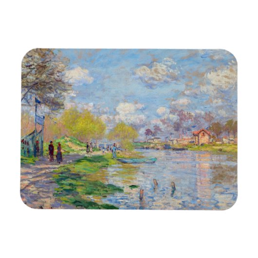 Claude Monet - Der Frühling der Seine Magnet (Horizontal)