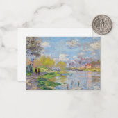 Claude Monet - Der Frühling der Seine Mitteilungskarte (Vorderseite/Rückseite Beispiel)