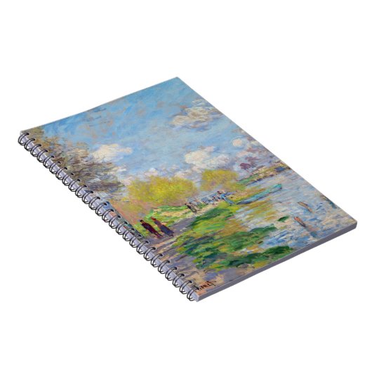 Claude Monet - Der Frühling der Seine Notizblock (Rechte Seite)