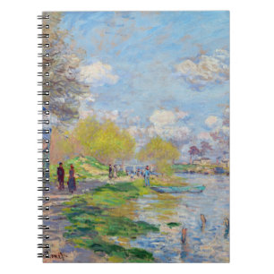 Claude Monet - Der Frühling der Seine Notizblock