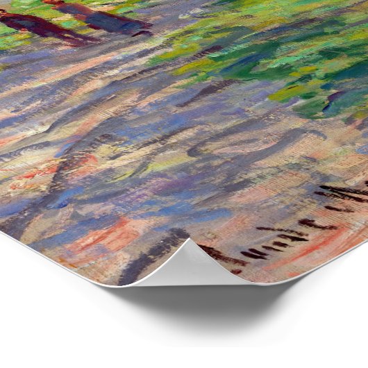 Claude Monet - Der Frühling der Seine Poster (Ecke)