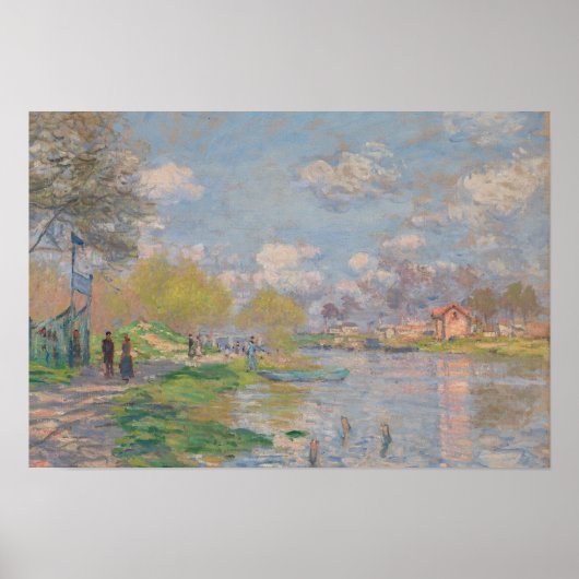 Claude Monet - Der Frühling der Seine Poster (Vorne)