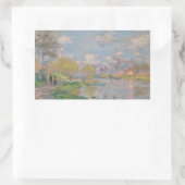 Claude Monet - Der Frühling der Seine Rechteckiger Aufkleber (Tasche)