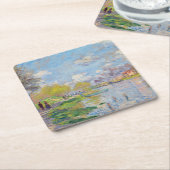 Claude Monet - Der Frühling der Seine Rechteckiger Pappuntersetzer (angewinkelt)