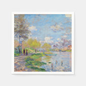 Claude Monet - Der Frühling der Seine Serviette (Vorderseite)