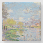 Claude Monet - Der Frühling der Seine Steinuntersetzer (Vorderseite)