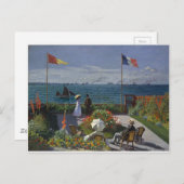 Claude Monet - Der Garten bei Sainte Adresse Art Postkarte (Vorne/Hinten)