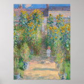 Claude Monet Der Garten der Künstler Sonnenblumen Poster (Vorne)