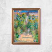 Claude Monet Der Garten der Künstler Sonnenblumen Poster