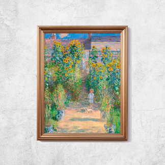 Claude Monet Der Garten der Künstler Sonnenblumen Poster
