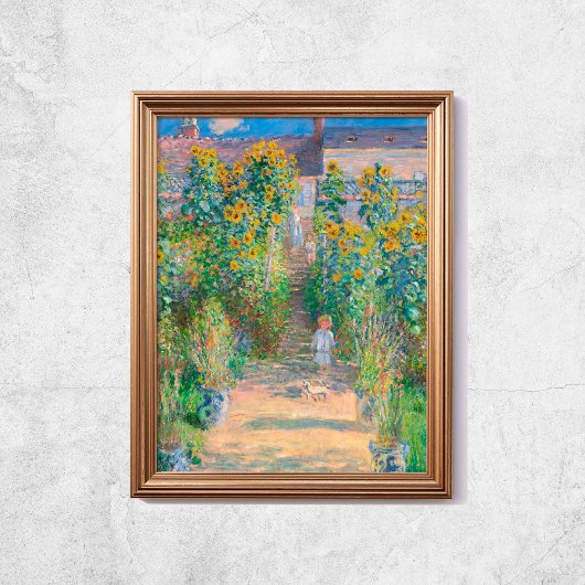 Claude Monet Der Garten der Künstler Sonnenblumen Poster