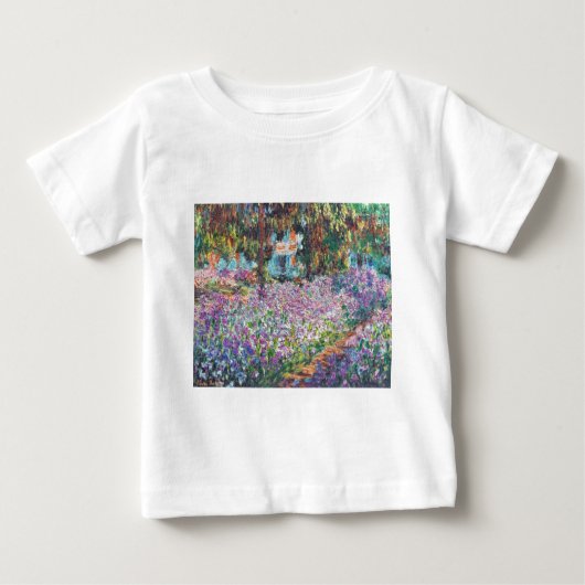 Claude Monet - der Garten des Künstlers bei Givern Baby T-shirt (Vorderseite)