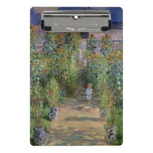 Claude Monet der Garten des Künstlers bei Mini Klemmbrett