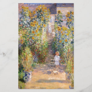 Claude Monet der Garten des Künstlers bei Vétheuil Briefpapier