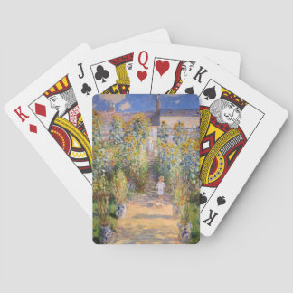 Claude Monet der Garten des Künstlers bei Vétheuil Spielkarten