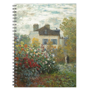 Claude Monet   der Garten des Künstlers in Notizblock