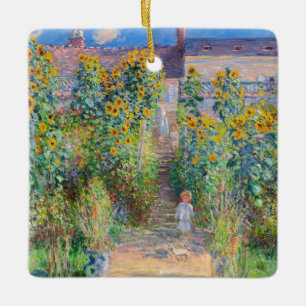 Claude Monet - Der Garten des Künstlers in Vetheui Keramikornament