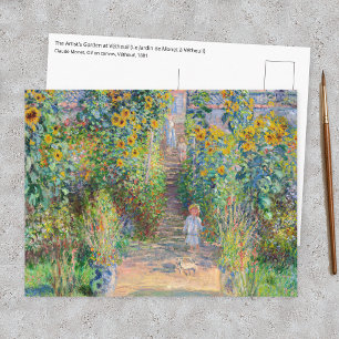 Claude Monet - Der Garten des Künstlers in Vetheui Postkarte