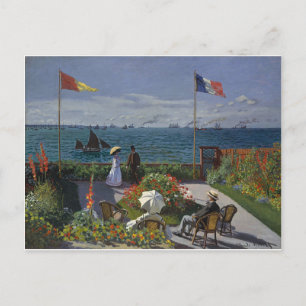 Claude Monet - Der Garten in Sainte Adresse Kunst Postkarte