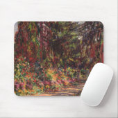 Claude Monet | der Garten-Weg bei Giverny Mousepad (Mit Mouse)