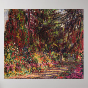 Claude Monet   der Garten-Weg bei Giverny Poster