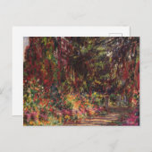 Claude Monet | der Garten-Weg bei Giverny Postkarte (Vorne/Hinten)