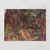 Claude Monet | der Garten-Weg bei Giverny Postkarte (Vorderseite)