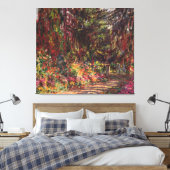 Claude Monet | Der Gartenweg von Giverny Leinwanddruck (Insitu (Schlafzimmer))