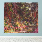 Claude Monet | Der Gartenweg von Giverny Leinwanddruck (Insitu (Holzboden))