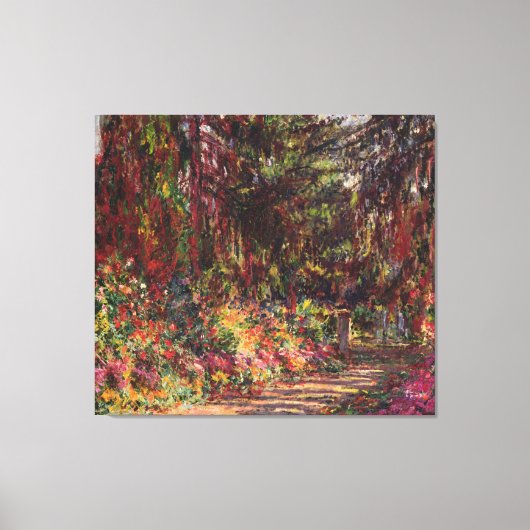 Claude Monet | Der Gartenweg von Giverny Leinwanddruck (Vorderseite)