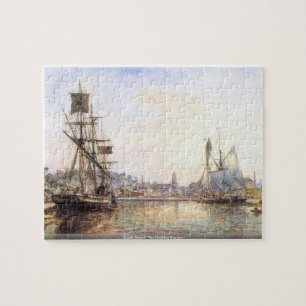 Claude Monet - der Honfleur Seehafen Puzzle